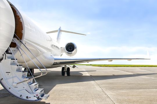 Aircraft on runway